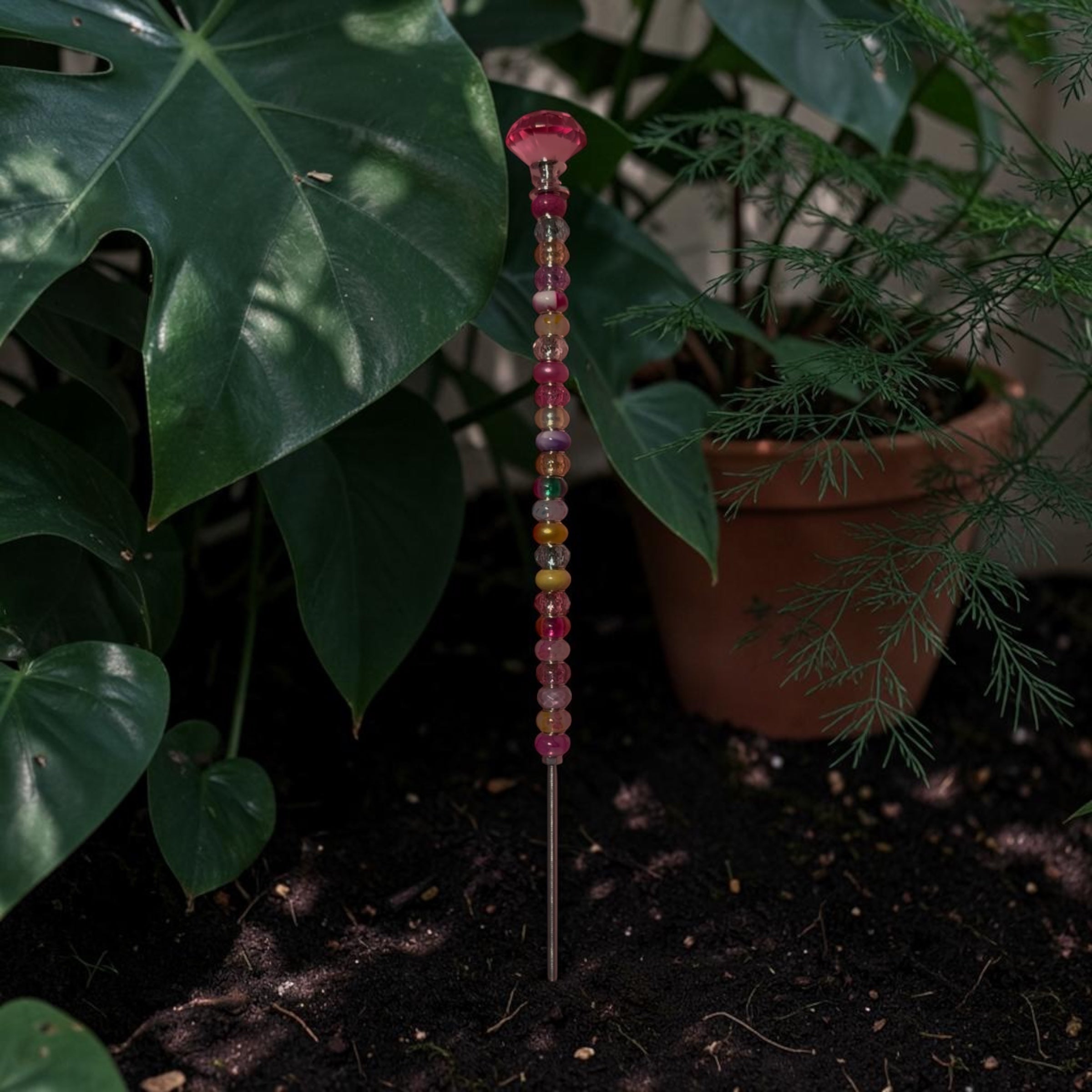Beaded Garden Stakes