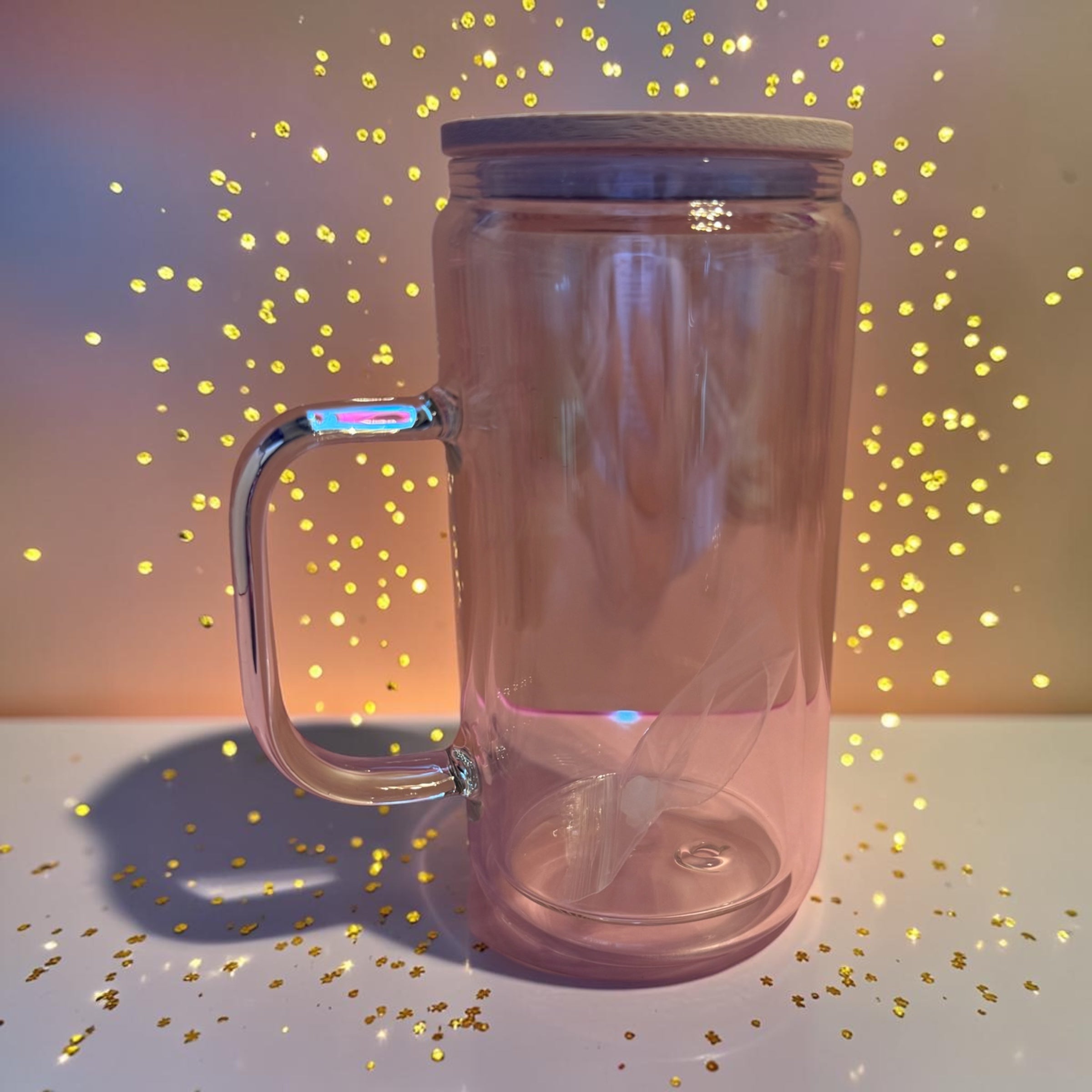 Glass Tumbler with Handle