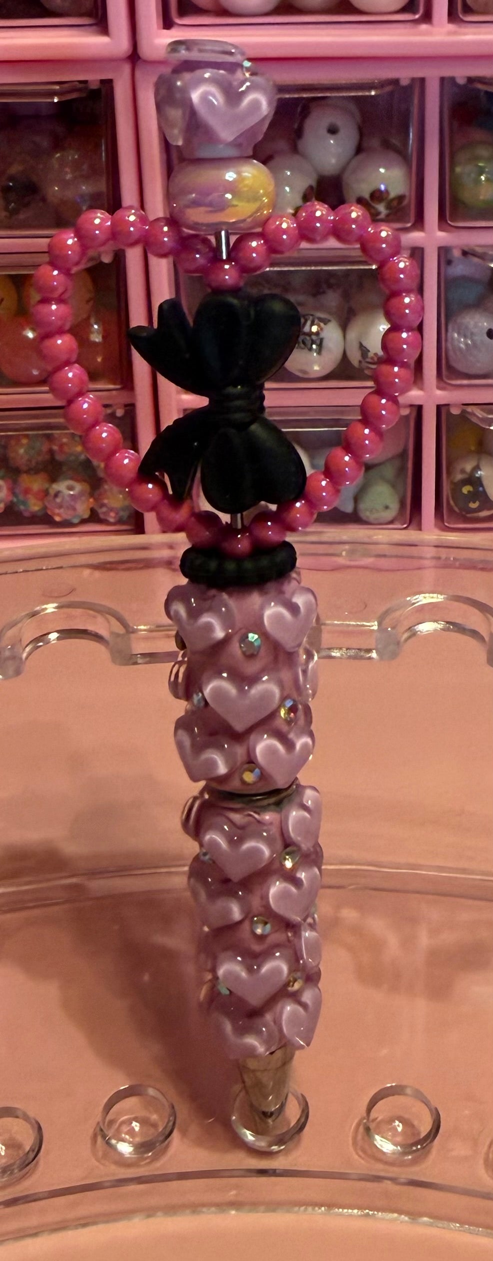 Beaded Extra-Hearts