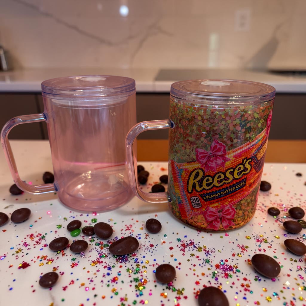 Plastic Mug with Straw
