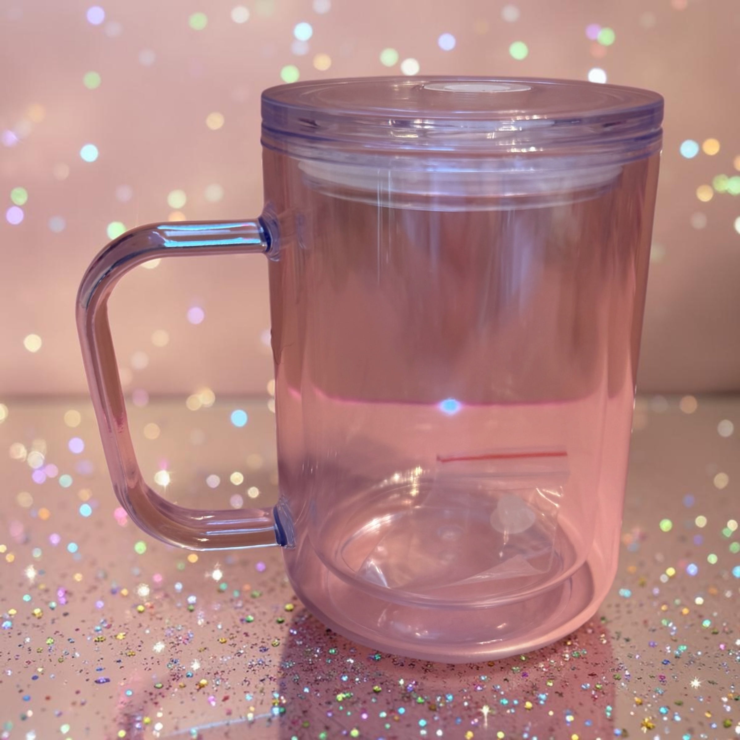 Plastic Mug with Straw