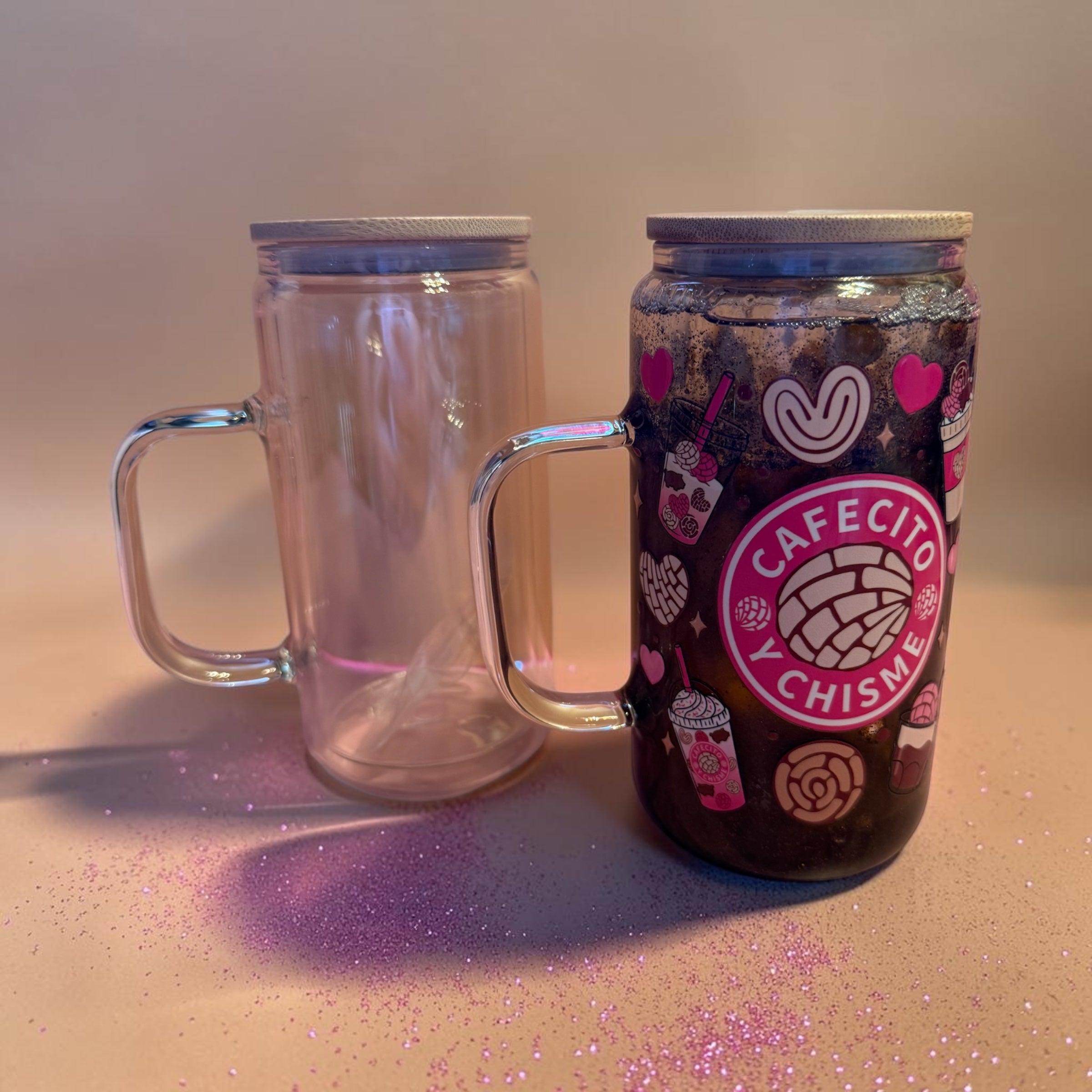 Glass Tumbler with Handle