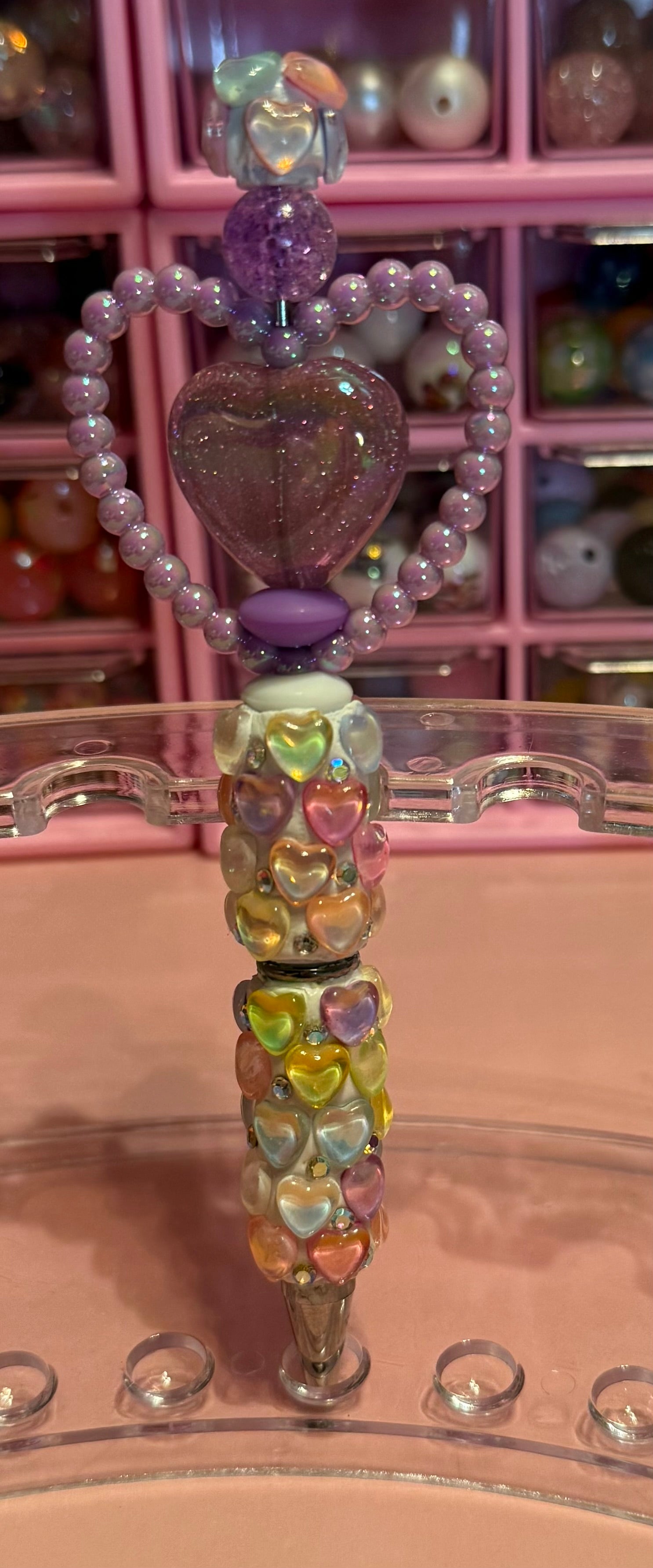 Beaded Extra-Hearts