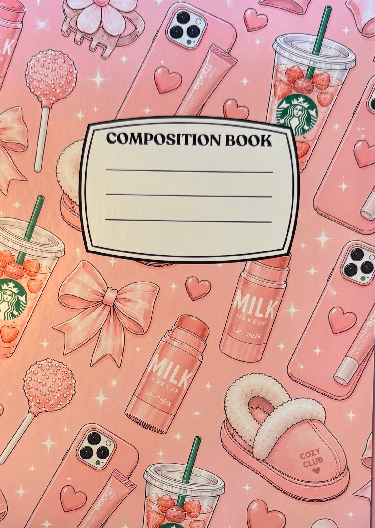 Custom Wrapped Notebook-Cute Prints