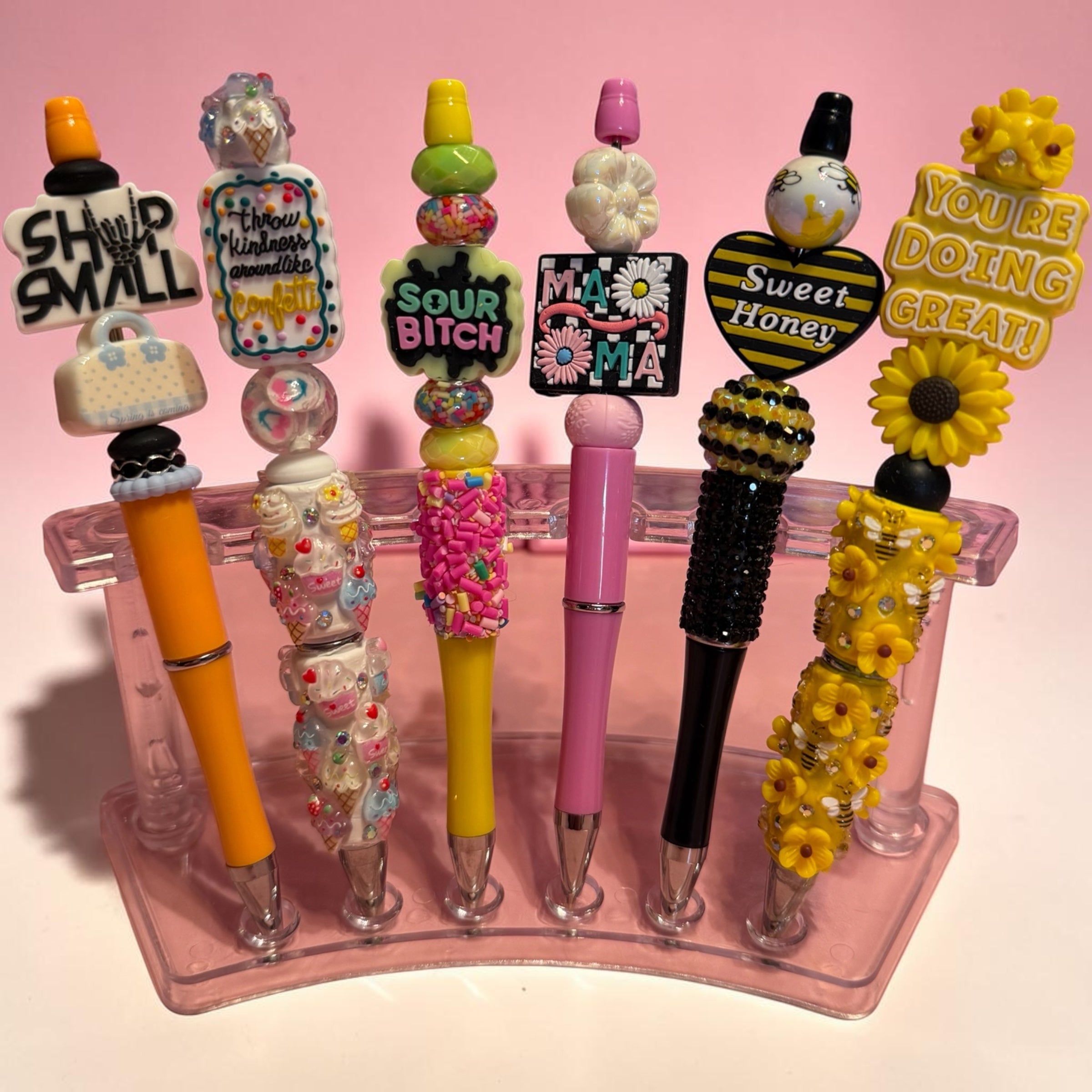 Beaded Focal Pens