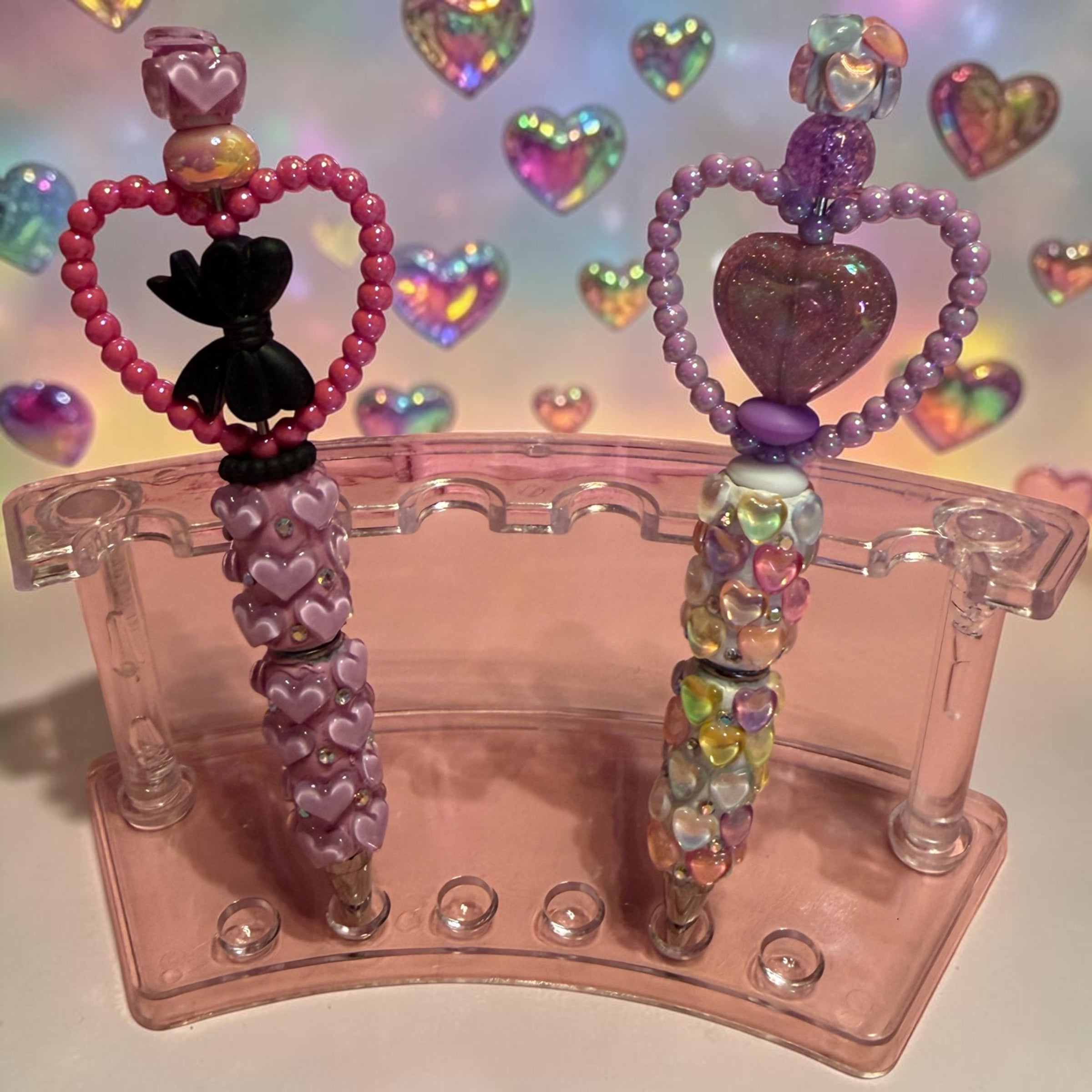 Beaded Extra-Hearts
