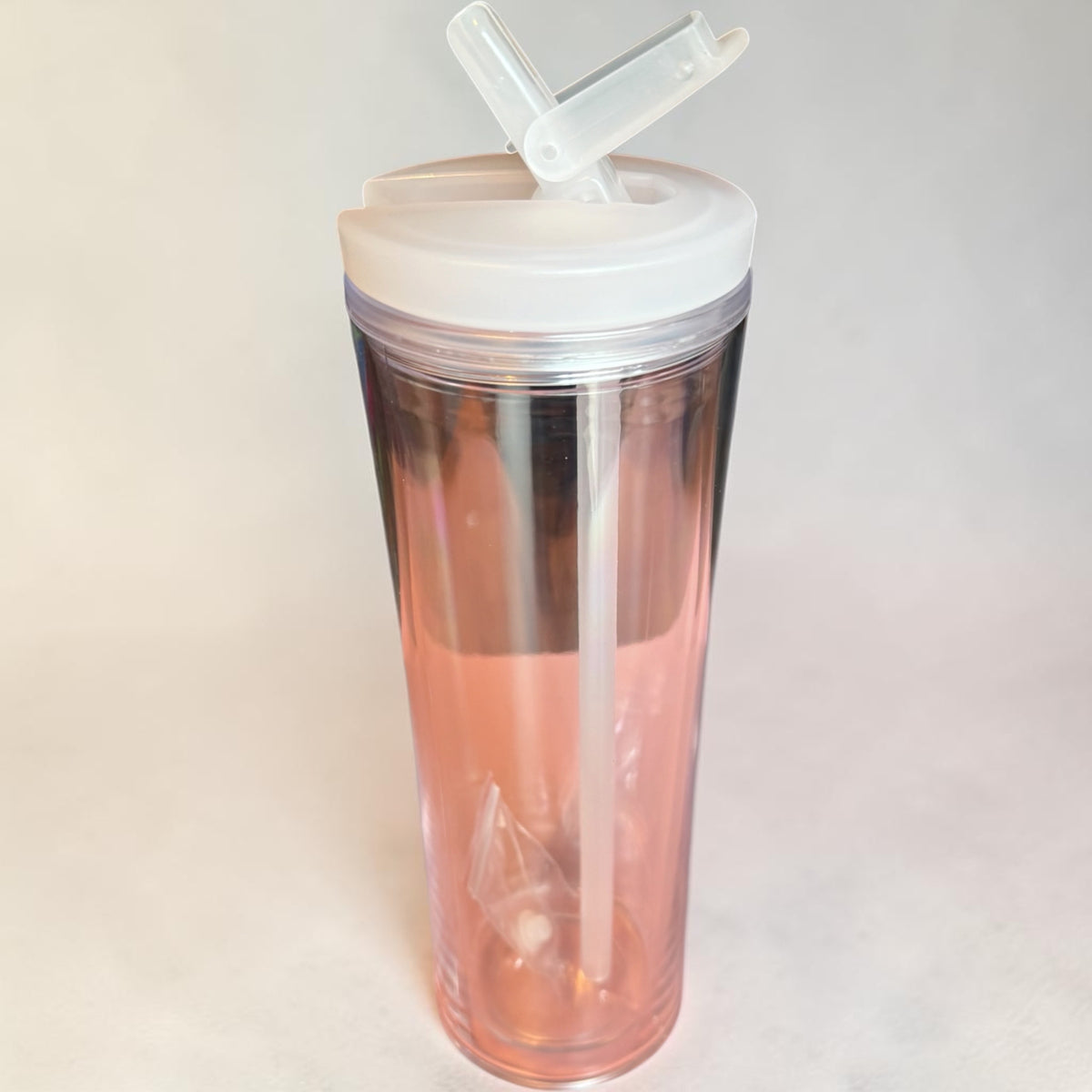 Tall Tumbler w/ Pop Up Straw